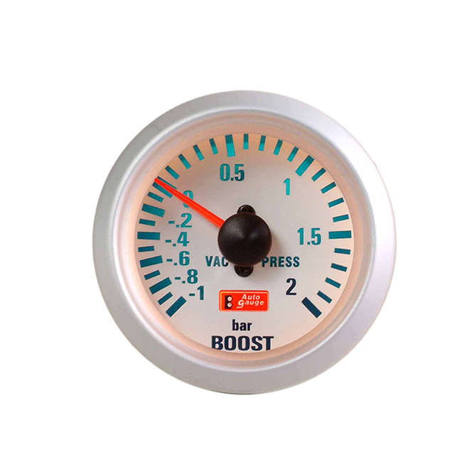 Autogauge 2" Boost Gauge (White Face)