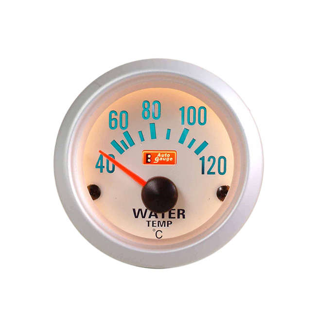 Autogauge 2" Water Temperature Gauge (White Face)