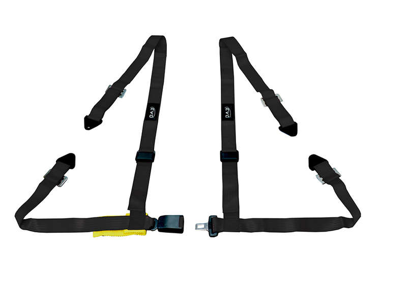 Evo Black 4point Racing Seat Harness