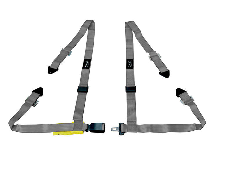 Evo Grey 4point Racing Seat Harness