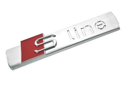 Audi S-Line Chrome Fender Badges (each)