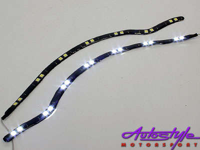 Ice White LED Stripe Polo 04 Upwards Shape