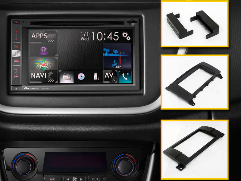 Radio Fascia Trim Plate for Ford Fiesta 2012 Double Din