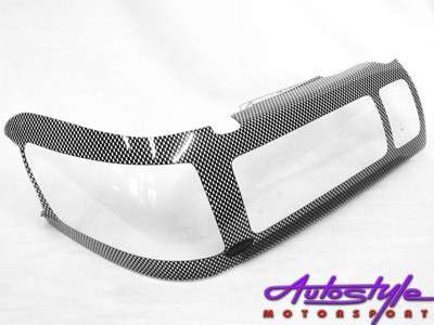 Carbon Look Headlight shields to fit Cressida 86-89