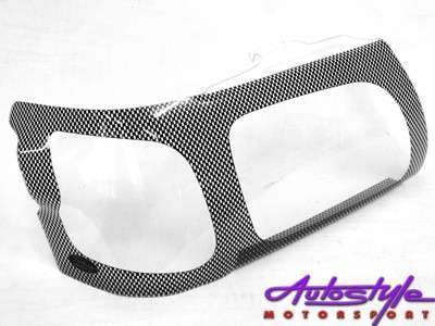 Toyota Hilux 2002+ Carbon Fibre Look Headlight Shields