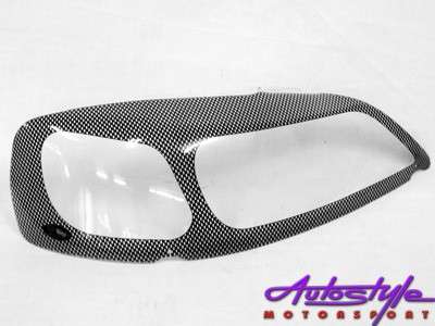 Opel Astra 99up Carbon Fibre Look Headlight Shields