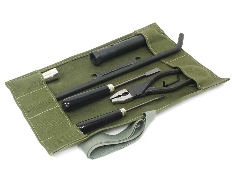 Roll Up Vehicle Tool Kit (Green Canvas)