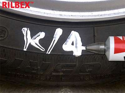 Rilbex Permanent Tyre Marker (green)
