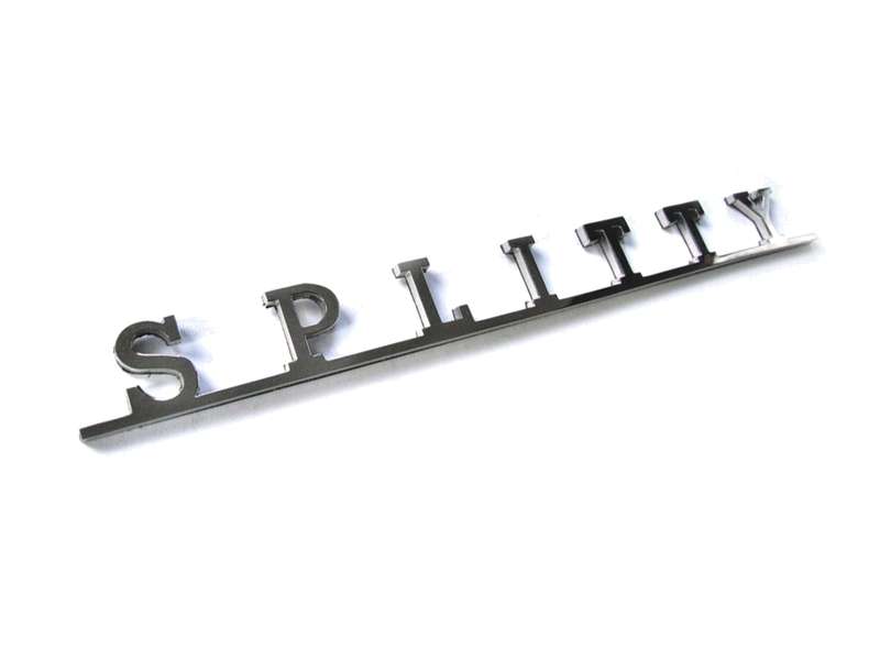 VW Splitty Script Stainless Steel Badge