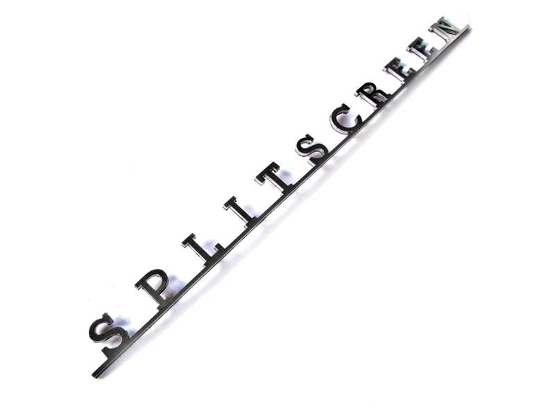 VW Splitscreen Script Stainless Steel Badge