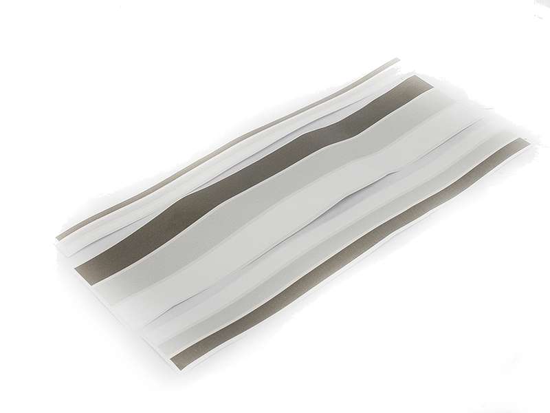 Silver/White  Vinyl Sticker Striping Kit