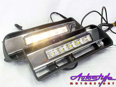 VW Golf MK4 Bumper Foglamps with LED DRL Design