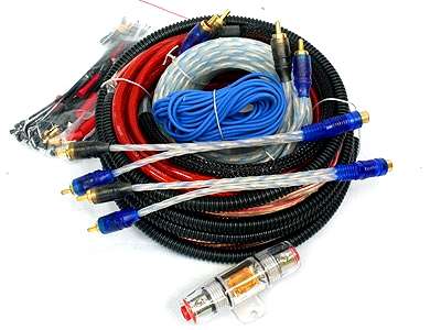 Powerbass 6 Gauge Wiring Kit including Rca Splitters