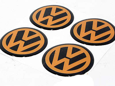 VW Gel Dome Wheel Cap Stickers