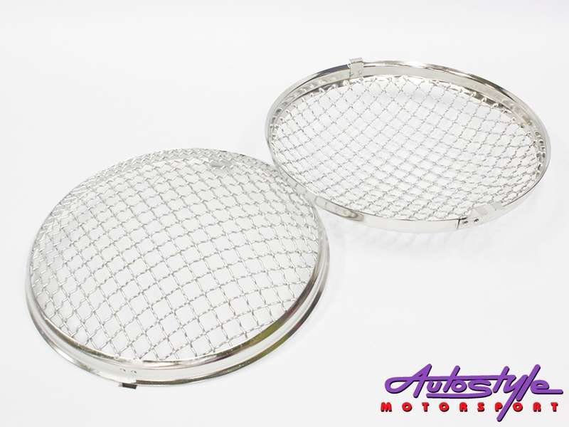 VW Beetle Headlight Mesh Grille Covers (pair) 50-67 models