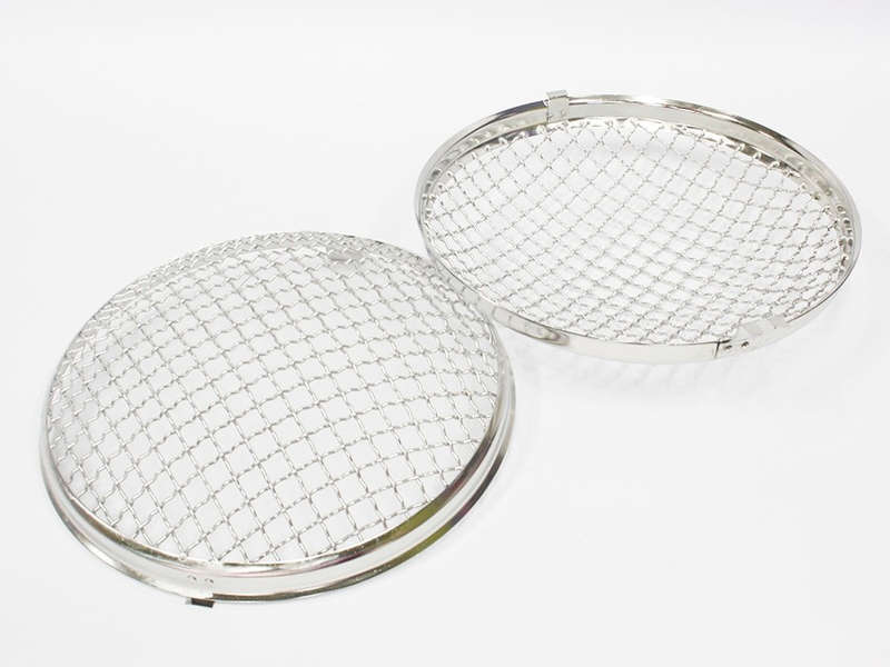 VW Beetle Headlight Mesh Grille Covers (pair) 50-67 models