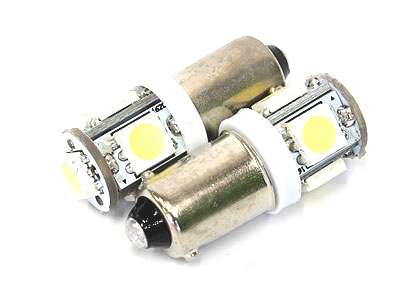T10 5LED Parklight Bulbs (white)