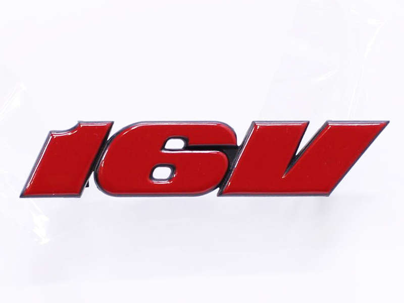 VW 16V OEM Black &amp; Red Grille Badge