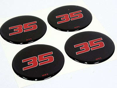 Wheel Decal Sticker "VW Edition35" Design (set of 4)