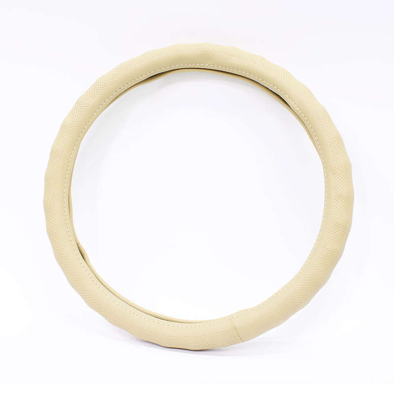 Universal Beige Steering Wheel Cover