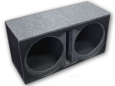 15" Dual Subwoofer Enclosure Vinyl Finish with port