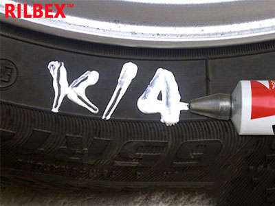 Rilbex Permanent Tyre Marker (white)