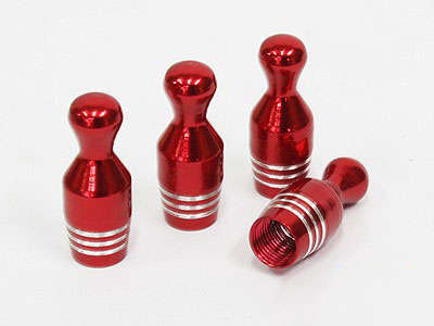 Bowling Pin Style Valve Caps (asst colors)