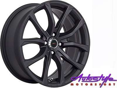 14" A-Line Mischief Satin Black 4/100 & 4/108 Wheels