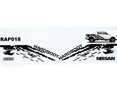Nissan Hardbody Matt Black Side Sticker Kit