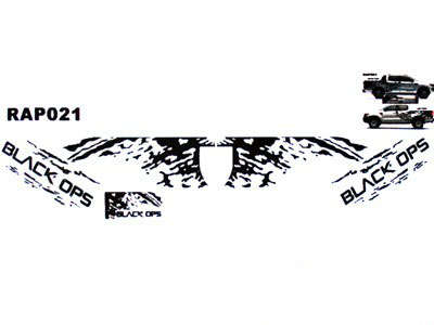 Black Ops Matt Black Sticker kit for Bakkies & SUV's