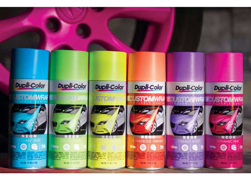 Dupli-Color Custom Wrap Renovating Coating (Neon Outrageous Orange)