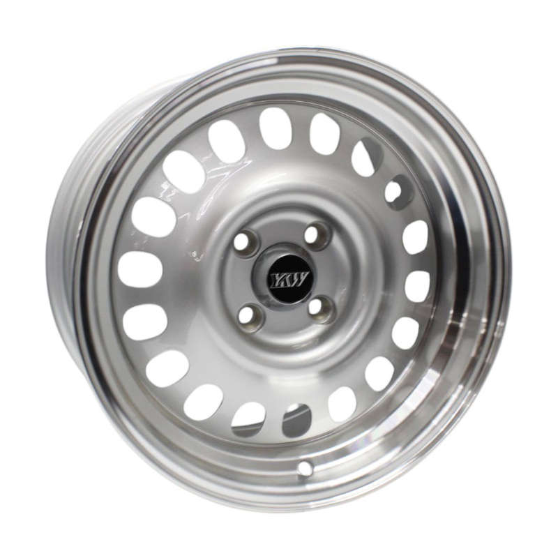 15" YKW5033 4/100 Silver Alloy Wheels