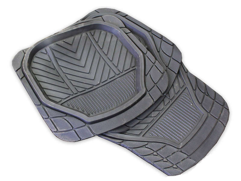 Stingray Deep Trough Rubber Floor Mats (set of 4)