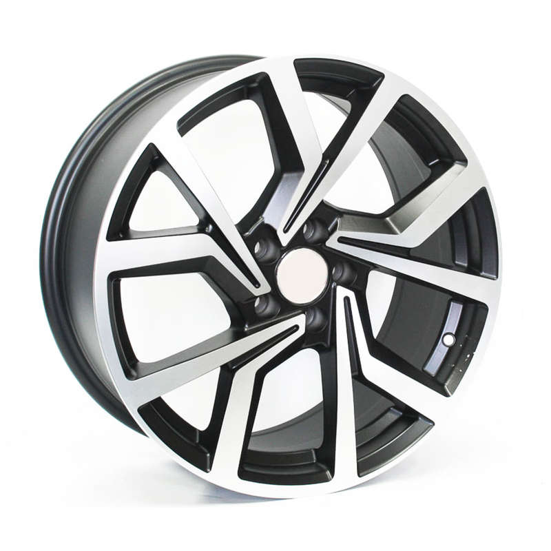 19" BK5125 5/112 Matt Black Machine Polish Wheels