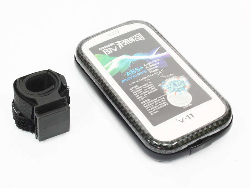 Clip-on Bicycle Mobile Phone Holder with metal clip