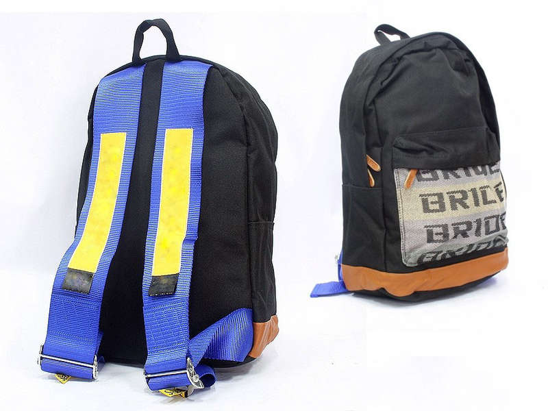 Racing Harness Style Backpack (yellow/blue)