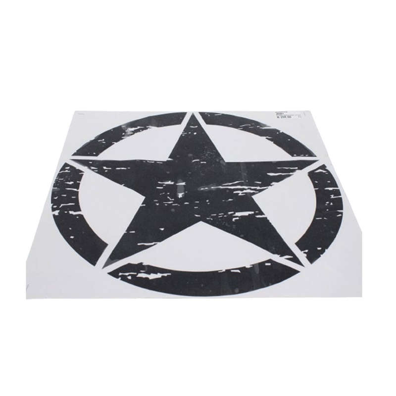 Vinyl door sticker for Jeep (star round border)