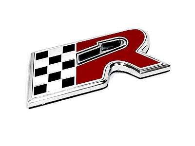 R Flag Design Sticker Badge