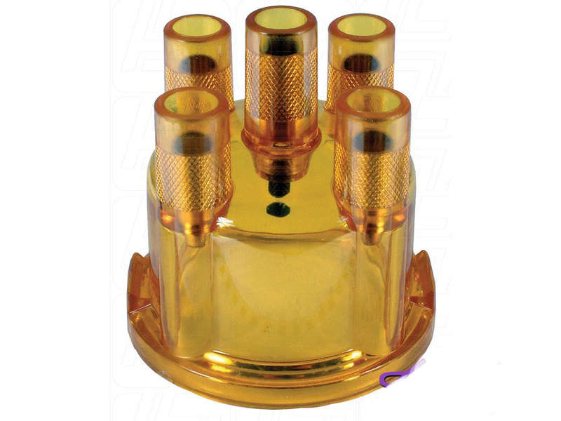 VW Classic Beetle Distributor Cap (yellow)