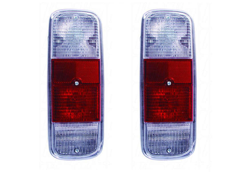 VW Classic Bus 72-79 Red/Clear Tailight lenses(set)