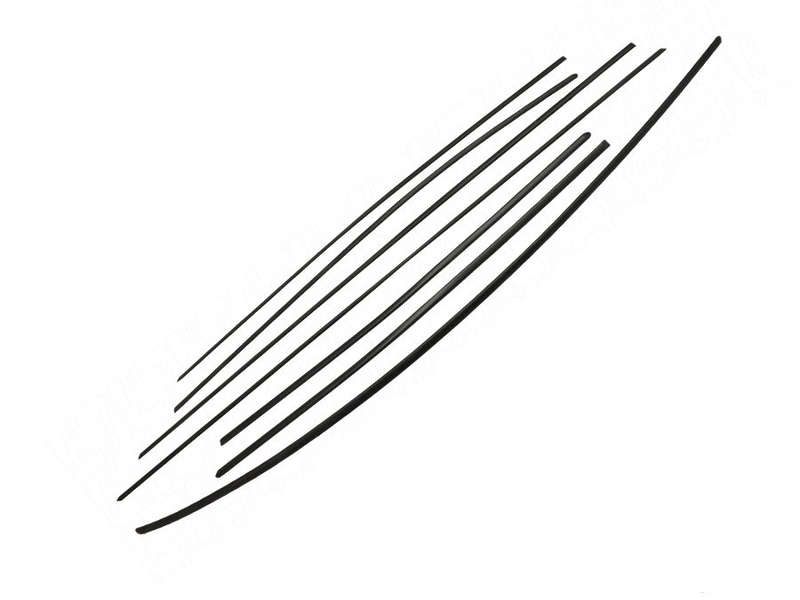 VW Classic Beetle 68-79 Black Beading (7 piece set)