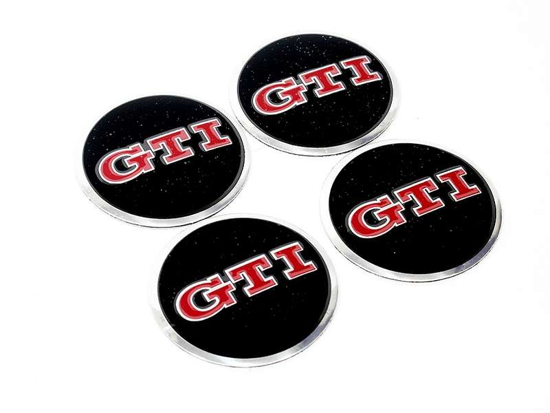 VW Gti Black Mag Wheel Decals (set of 4)