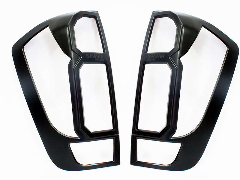 Nissan Navara 2017+ Matt Black Tailight Trim Set