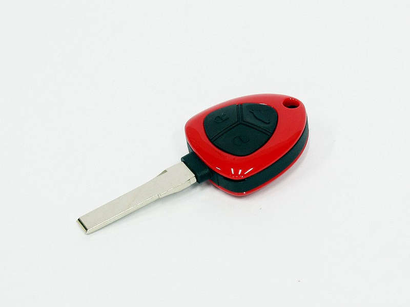 Red and Black Ferr Blank Key