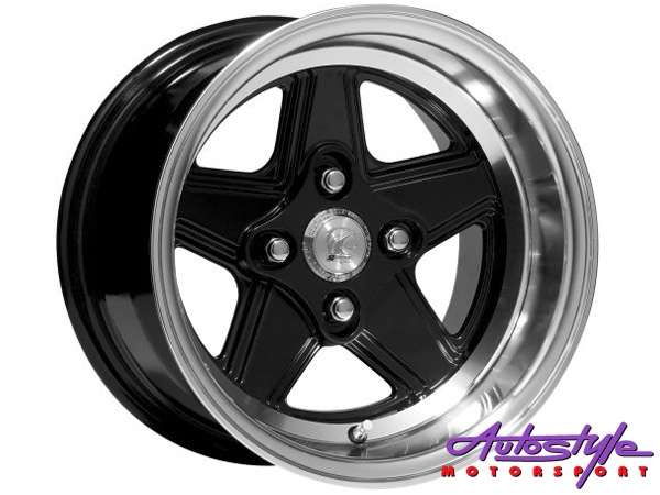 13" A-Line Assen 4/100 BKML Alloy Wheels