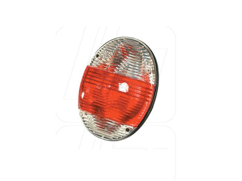 VW Classic Beetle Rear Light Unit New Beetle Look with Clear and Red Lens (pair)