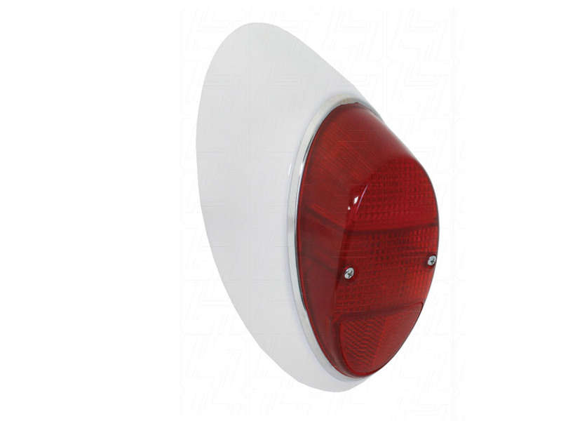 VW Classic Beetle Complete Rear Light LEFT with all Red Lens 1961-1974