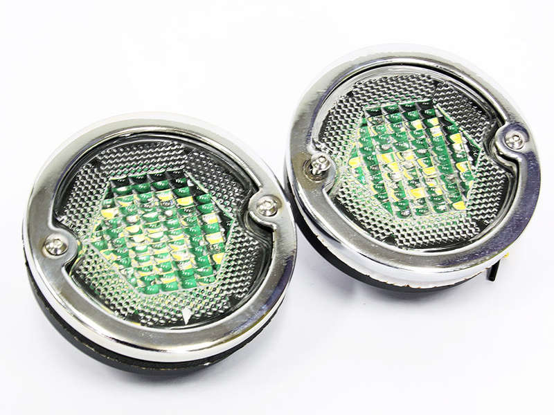 VW Bus 56-61 Tail Light Clear LED Brake Park/Indicator Pair