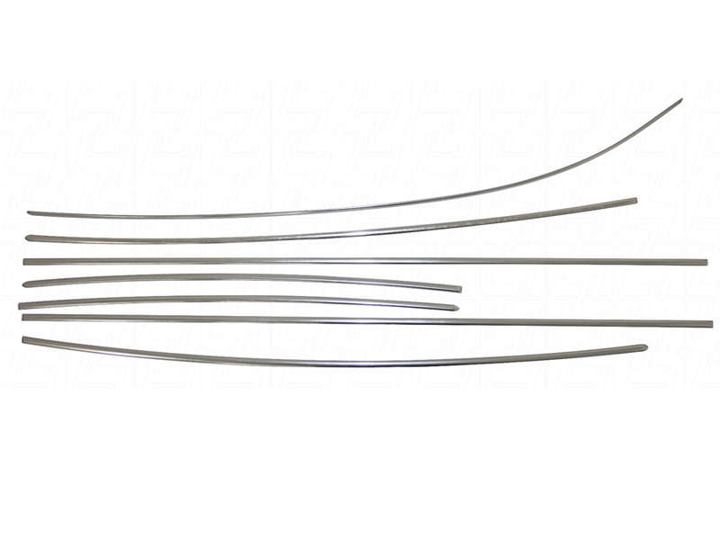VW classic beetle Deluxe 7 Piece Trim Set in Aluminium >