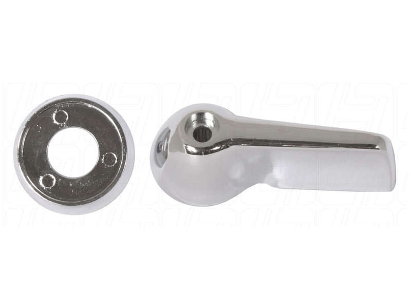 VW Bus Cab Door Interior Handle and Escutcheon 4 Piece Set Chrome > T2 Split 1966-1967